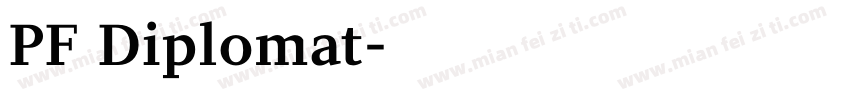 PF Diplomat字体转换